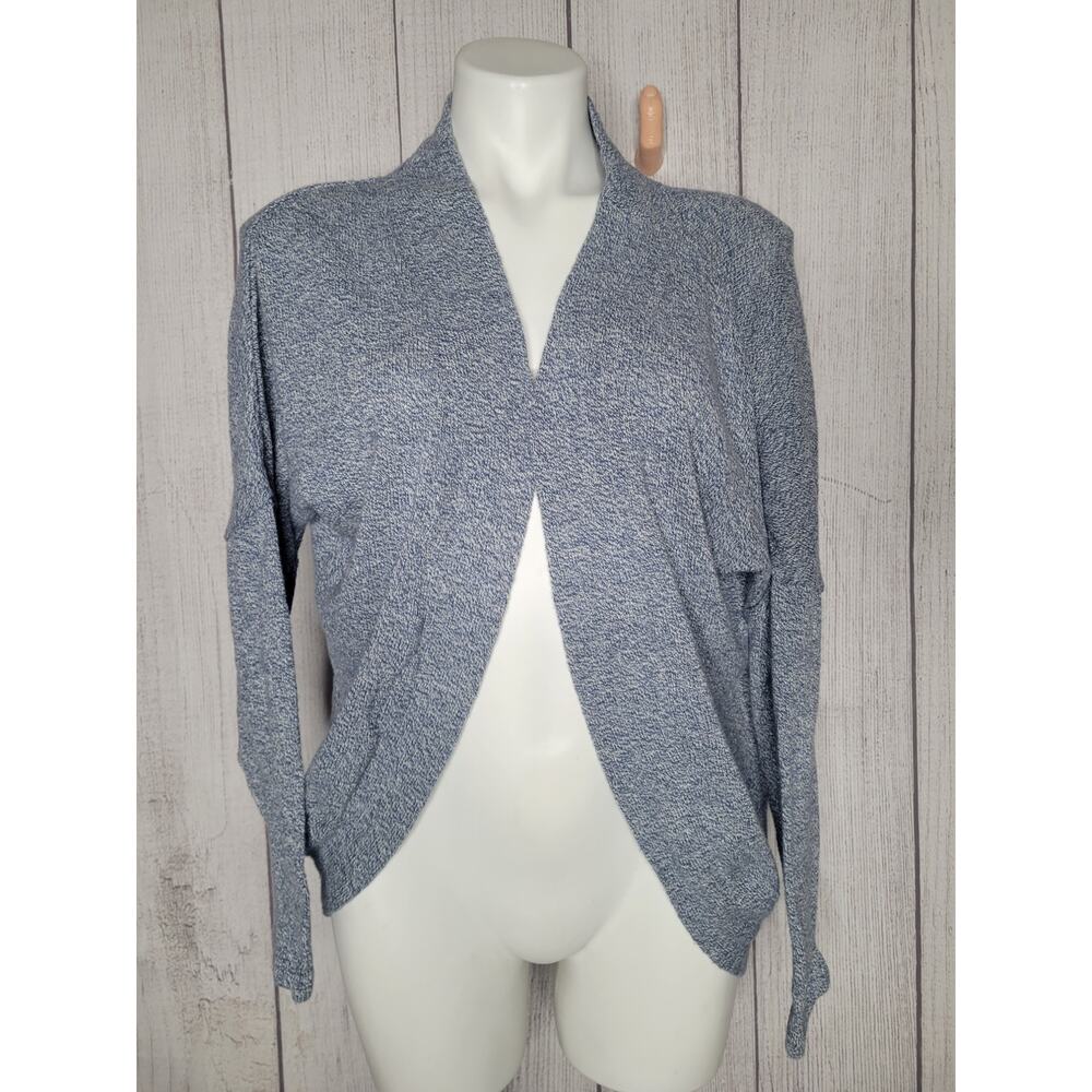 Toad & Co Blue Gray Open Front Cardigan With Organic Cotton Size Small